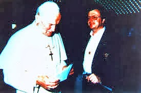 Pier Andrè Modoux, giornalista svizzero e Giovanni Paolo II per il messaggio di Fatima n° 1