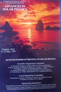 Convegno sul Sole a Catania 1993