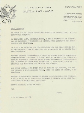 Creo que con la lectura de este comunicado por parte de ELLOS a Eugenio, aclara cualquier duda: