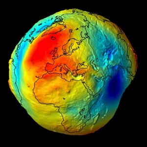 Il geoide che rappresenta la forma della terra
