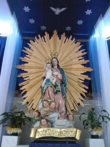 La Madonna delle Grazie a Comiso (Rg)  con il Sole