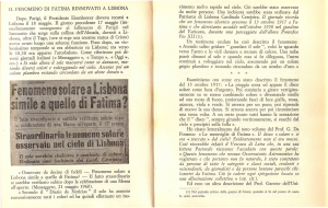 E’ scaduto il tempo per rivelare il messaggio di Fatima? Prima Parte