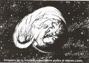 L asteroide disegno di Vito sotto indicazione di Michela